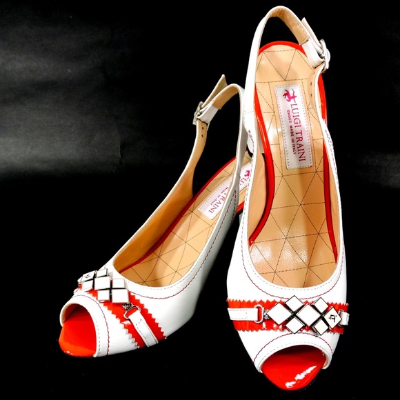 LUIGI TRAINI 🇮🇹 WOMEN'S WHITE SOFT LEATHER COMFORT SUMMER SANDALS - Picture 7 of 11